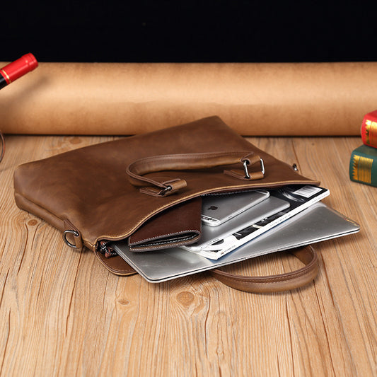 Túi xách da công sở nam cao cấp – đựng laptop, tài liệu, iPad