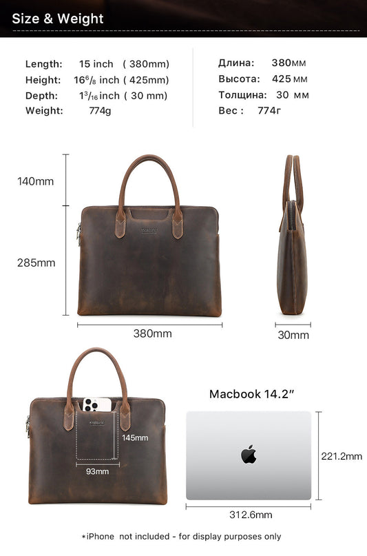 Túi xách da công sở nam 1