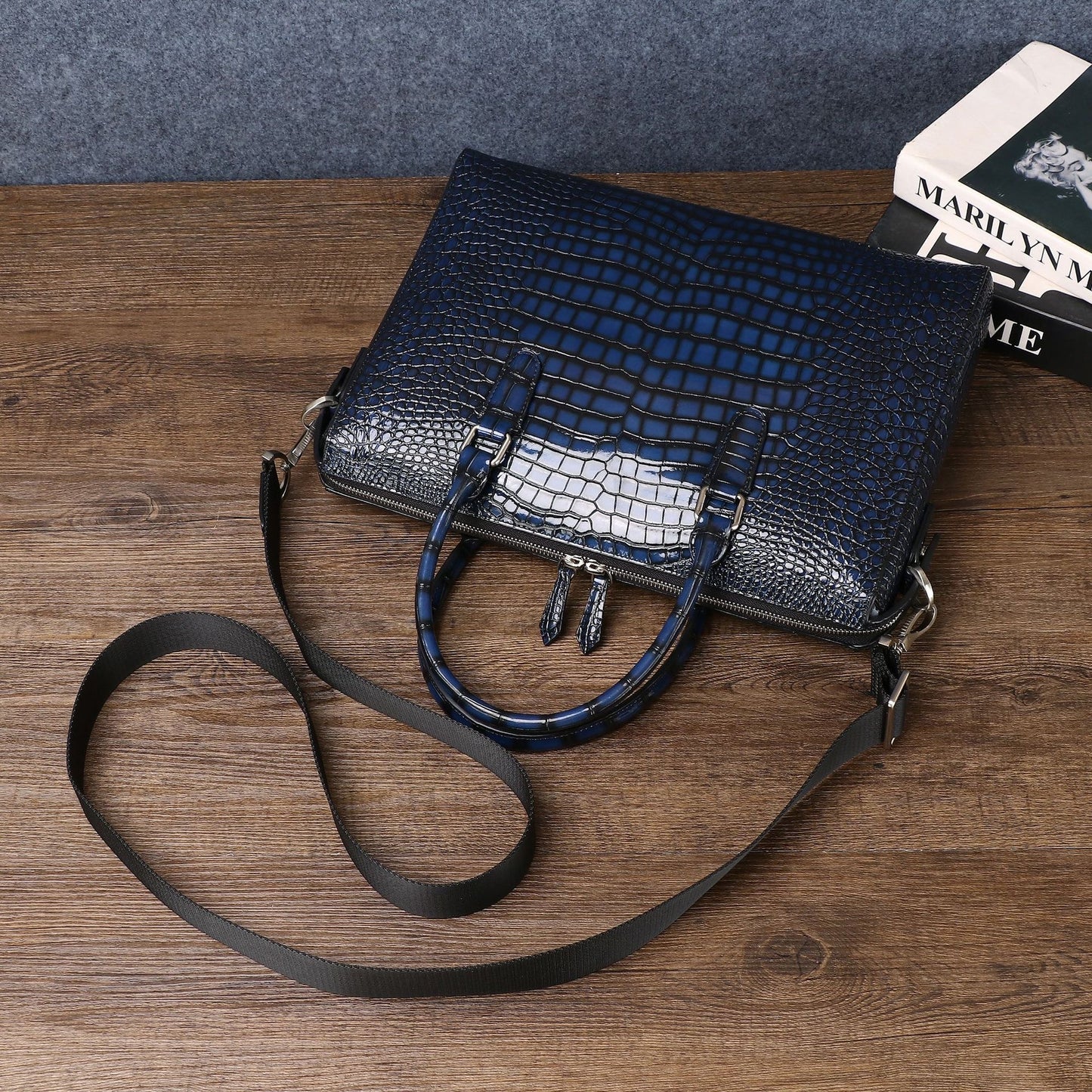 Túi xách da công sở nam 4