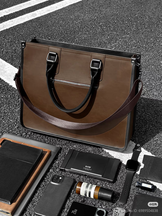 Urban Classic – Cặp da nâu cổ điển cho dân văn phòng