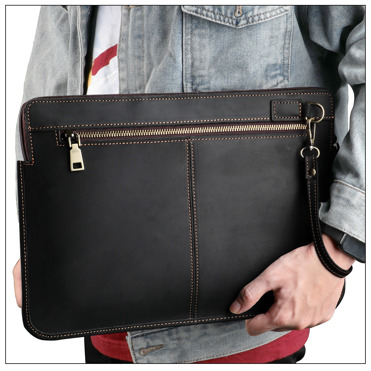 Túi Xách Nam Da Cao Cấp Đựng Laptop -2