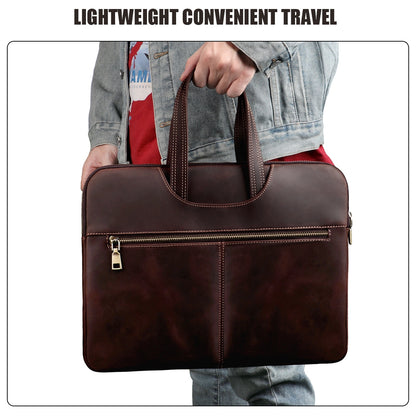 Túi Xách Nam Da Cao Cấp Đựng Laptop 14 inch – TheVeston Leather Office Bag