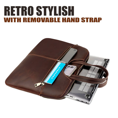 Túi Xách Nam Da Cao Cấp Đựng Laptop 14 inch – TheVeston Leather Office Bag